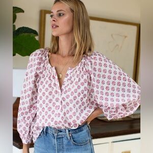 Emerson Fry India Collection Frances Blouse Bella Organic XS